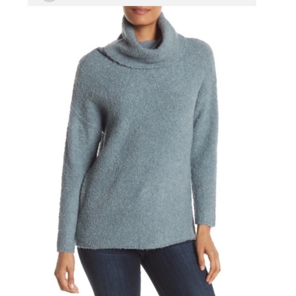 Catherine malandrino Super Soft Blue Knit Sweater Size Large NWT - Picture 3 of 7